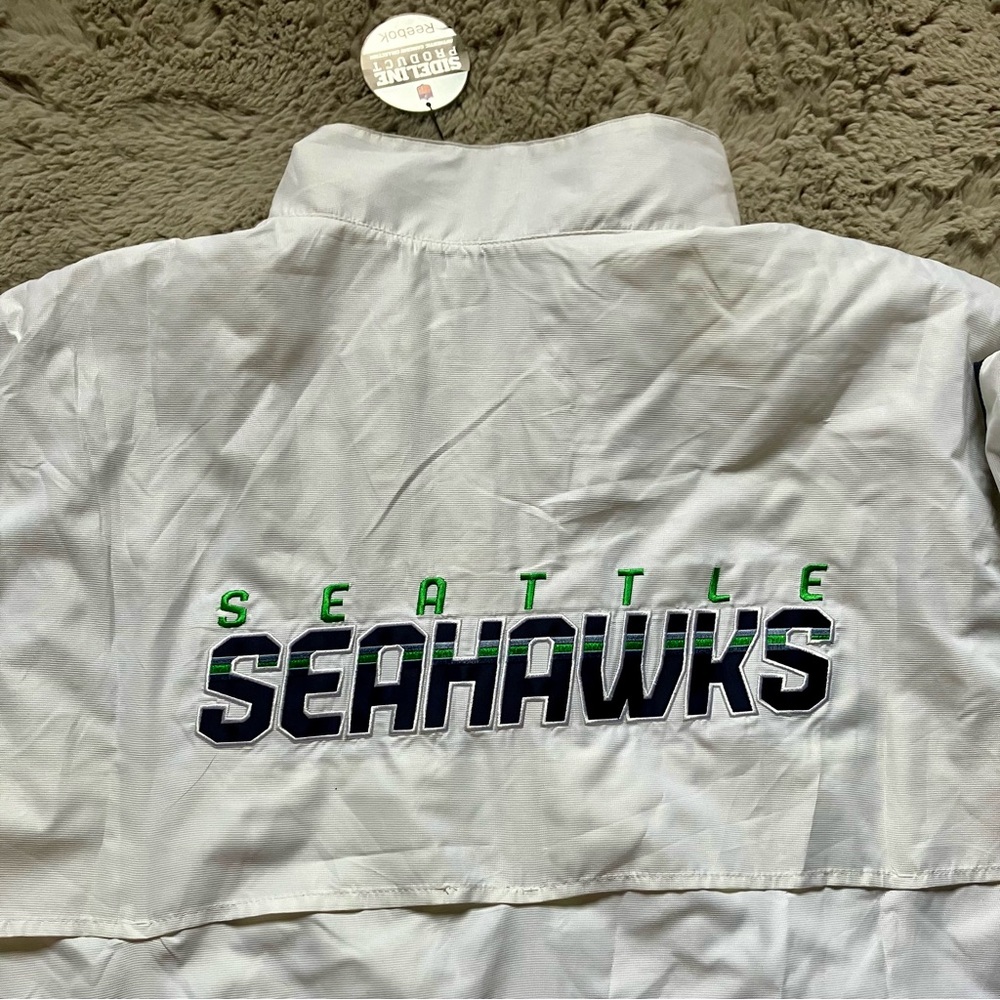 Reebok White Seattle Seahawks Jacket